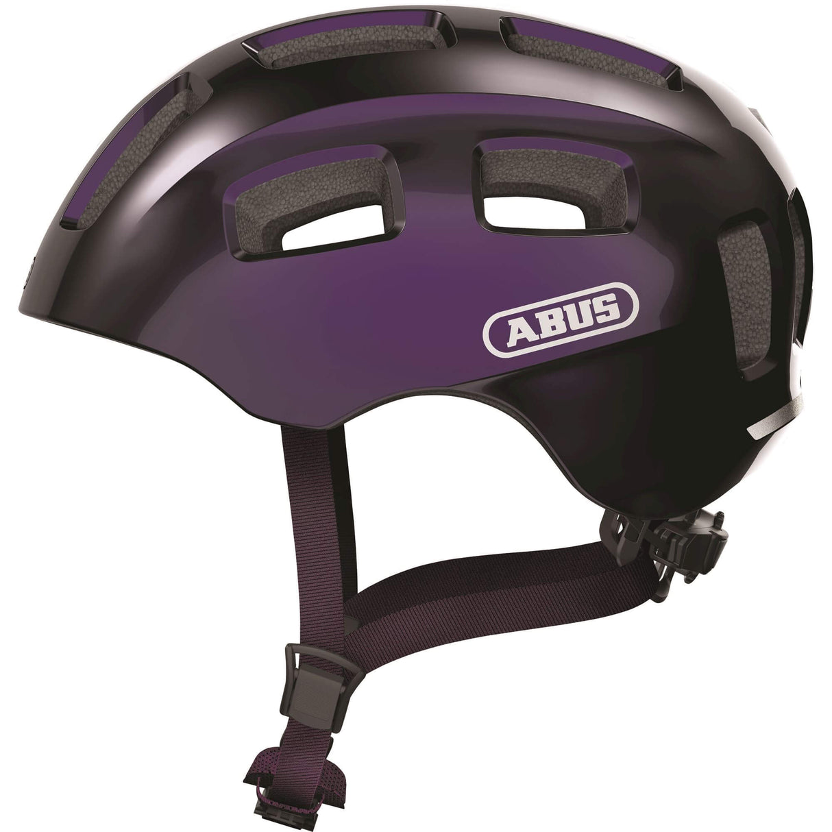 Abus Helm Youn-i 2.0 Schwarz Violett M 52-57cm