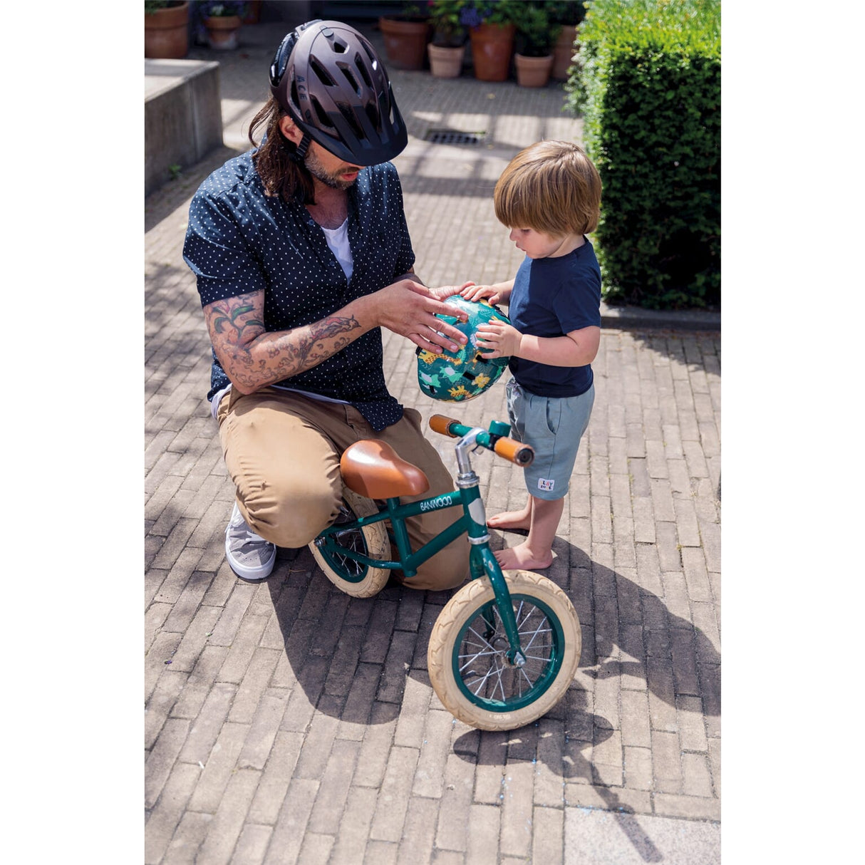 ABUS CASHET SKURB Kid Green Jungle M 50-55 cm