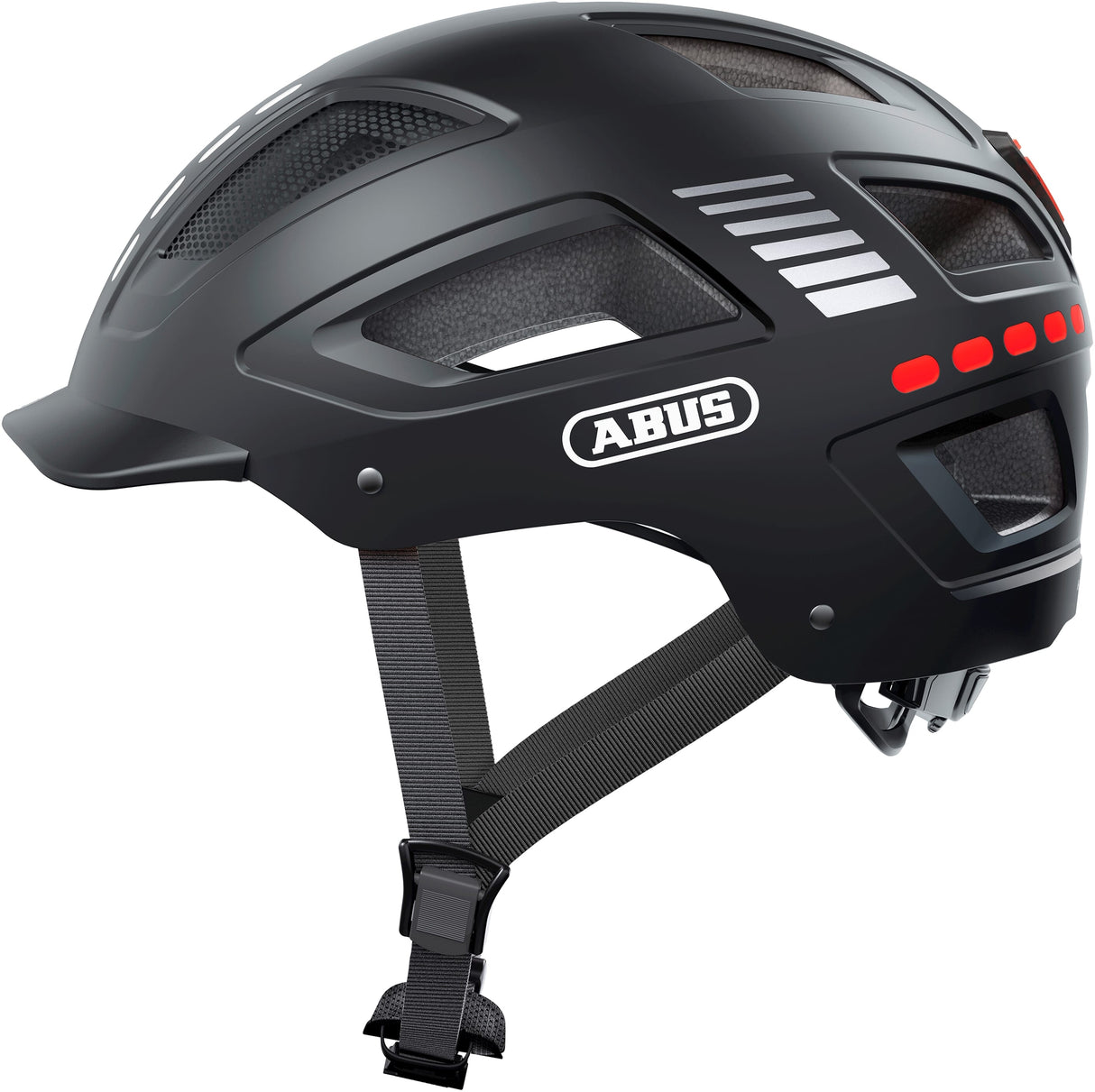 Abus Helmet Hyban 2.0 LED Signal Black M 52-58cm