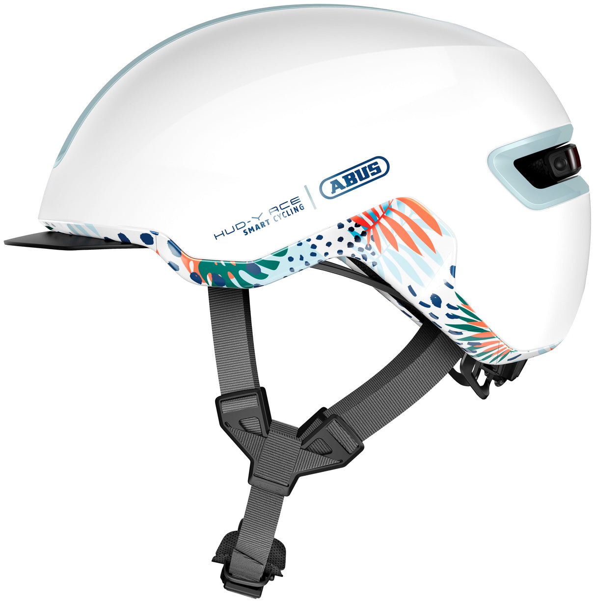 ABUS Helm Hud-y květina bílá m 54-58 cm