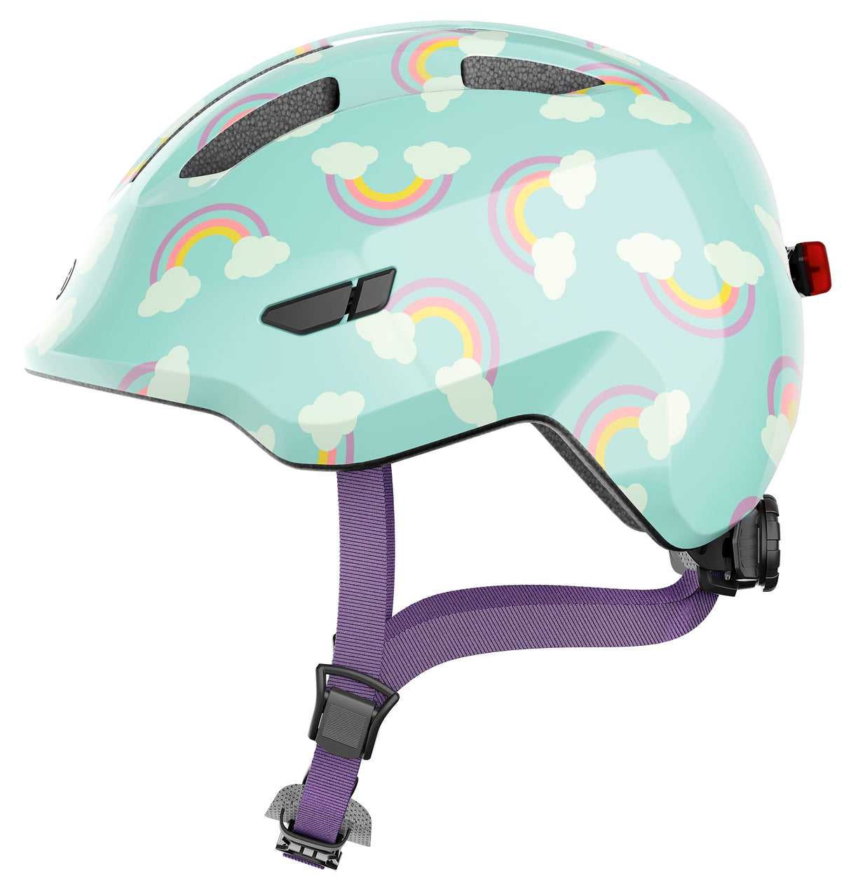 Abus Helms Smiley 3.0 LED Blue Regenbogen S 45-50 cm