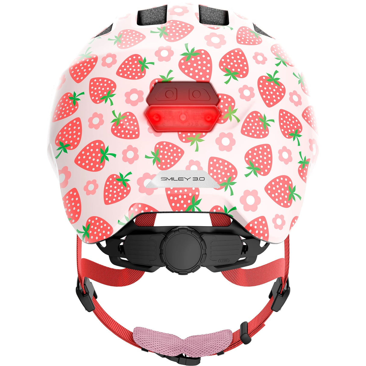 Abus Helmet Smiley 3.0 LED Rose Strawberry S 45-50cm