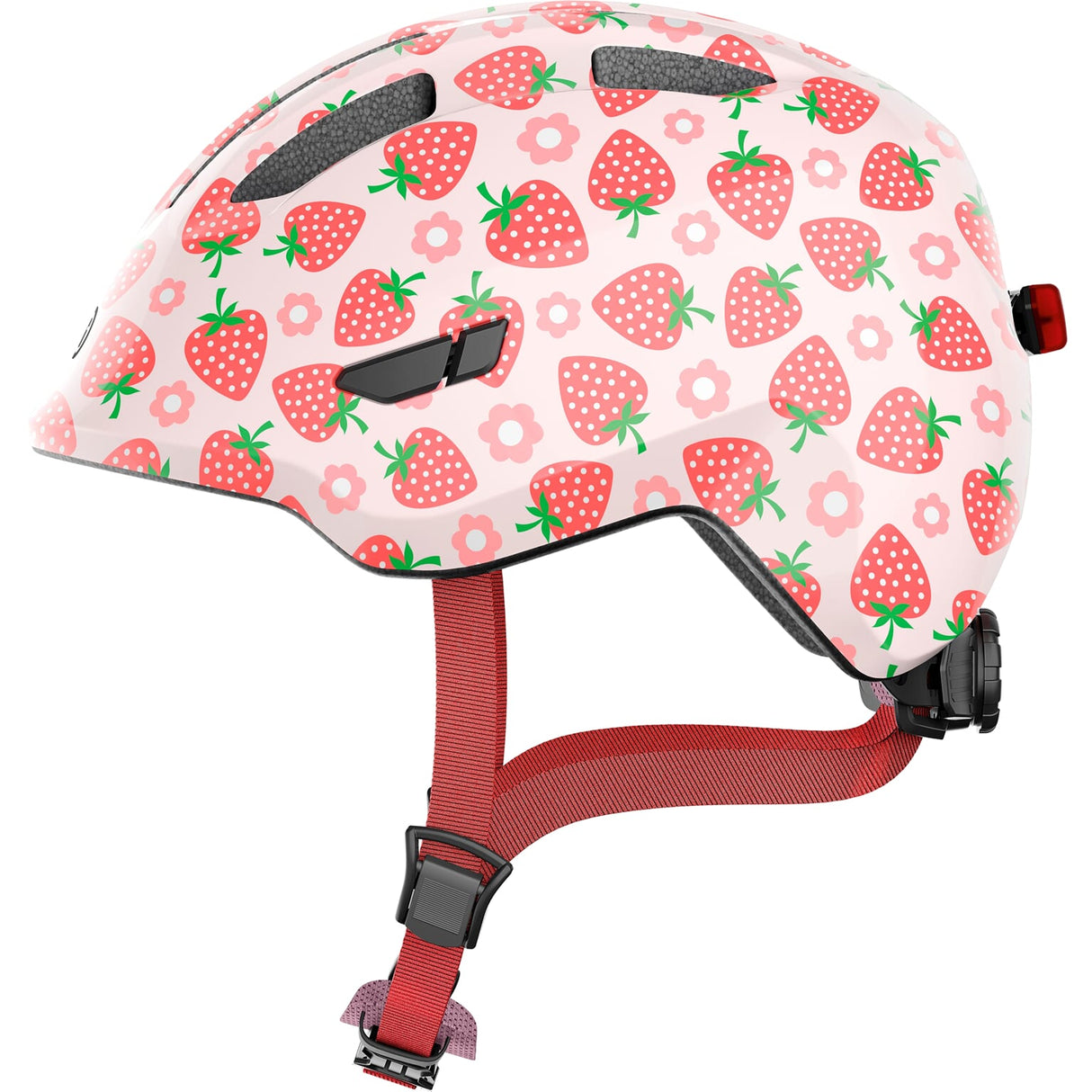 Abus Helmet Smiley 3.0 LED Rose Strawberry S 45-50cm