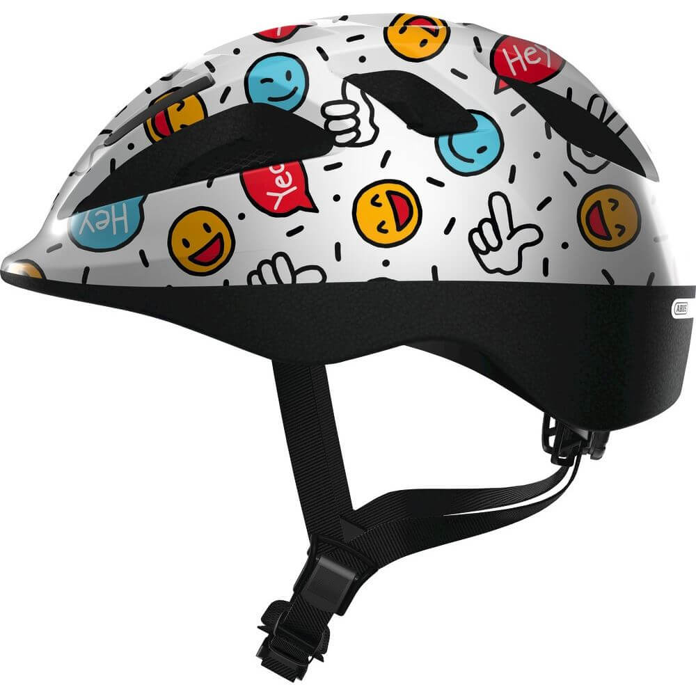 Abus Helm Smooty 2.0 Wäiss smiley s 45-50 cm