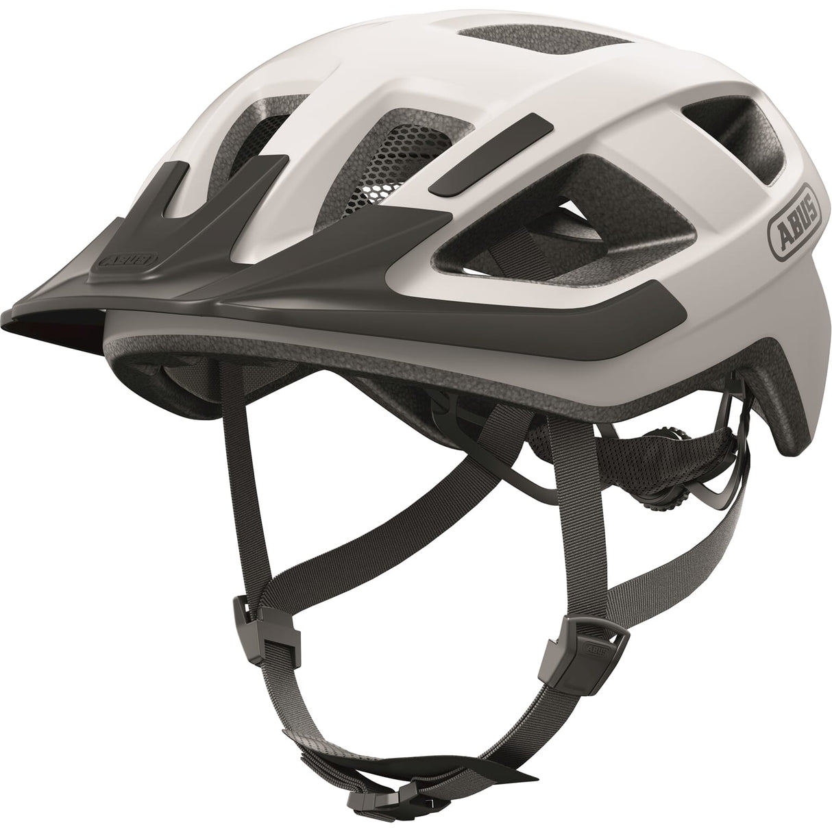 Abus Helm Aduro 3.0 - Veilige en comfortabele fietshelm voor sportief rijden - Polar White M