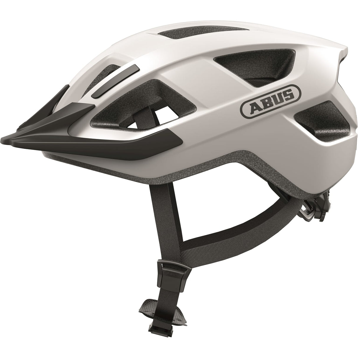 Abus Helm Aduro 3.0 - Veilige en comfortabele fietshelm voor sportief rijden - Polar White M