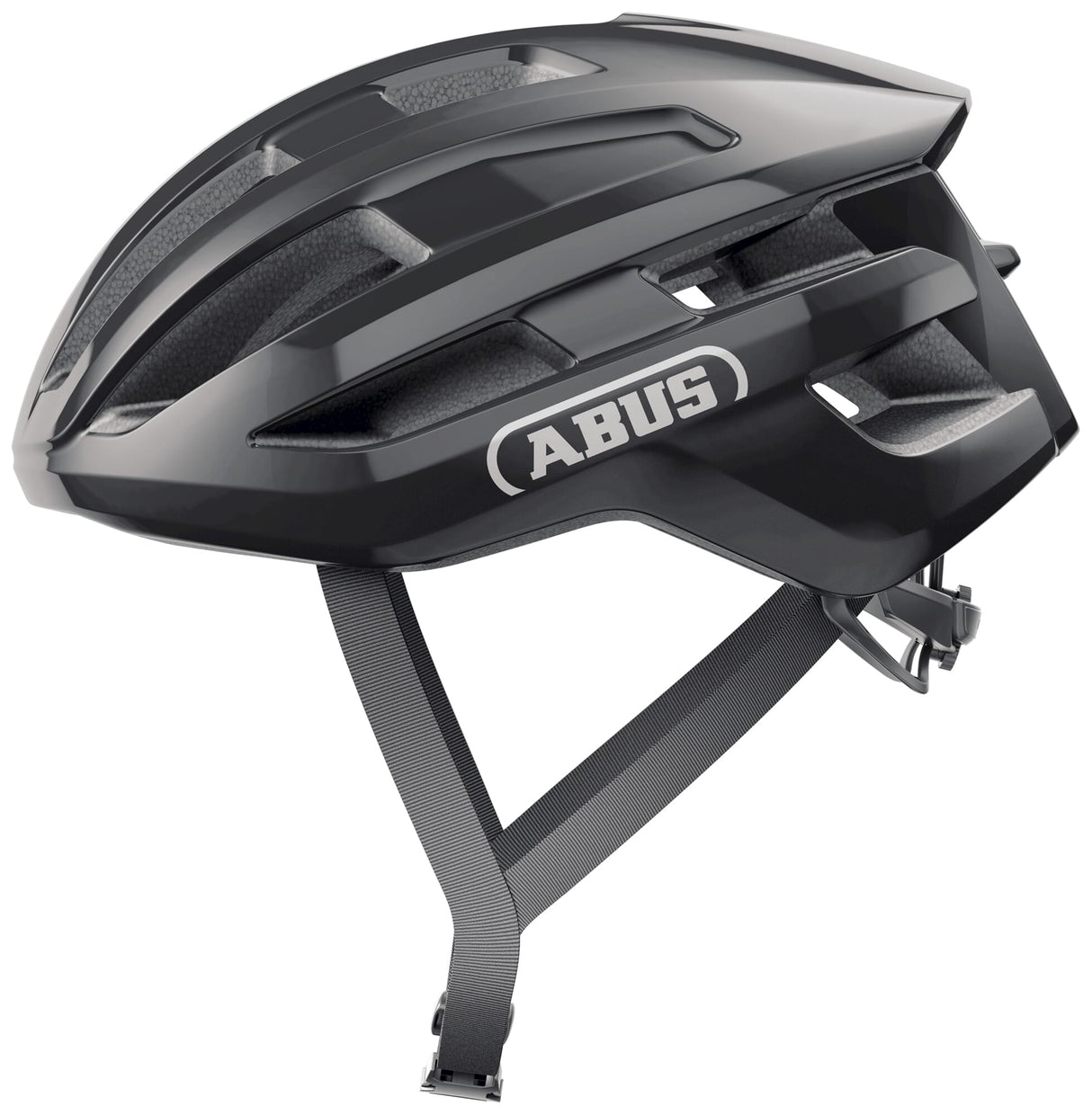 Abus Helm Powerdome glänsande svart m 54-58cm