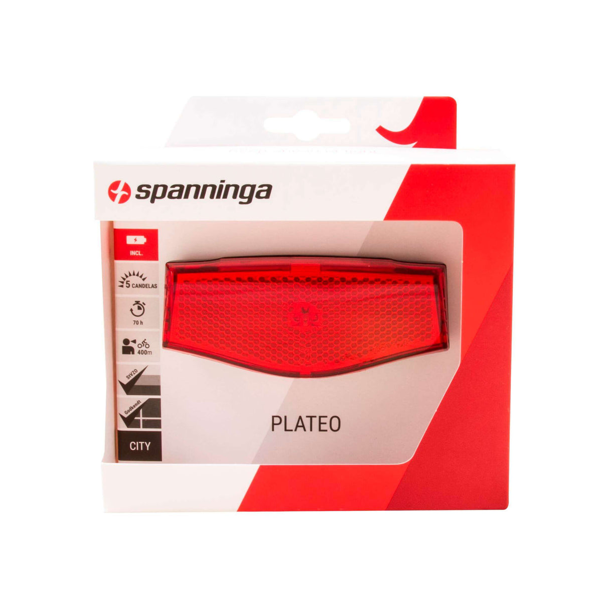 Spanninga Hecklichtplatte XB Akku 50 80 mm