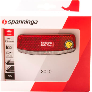 Spanninga rear light solo xdvs dynamo 50 80mm