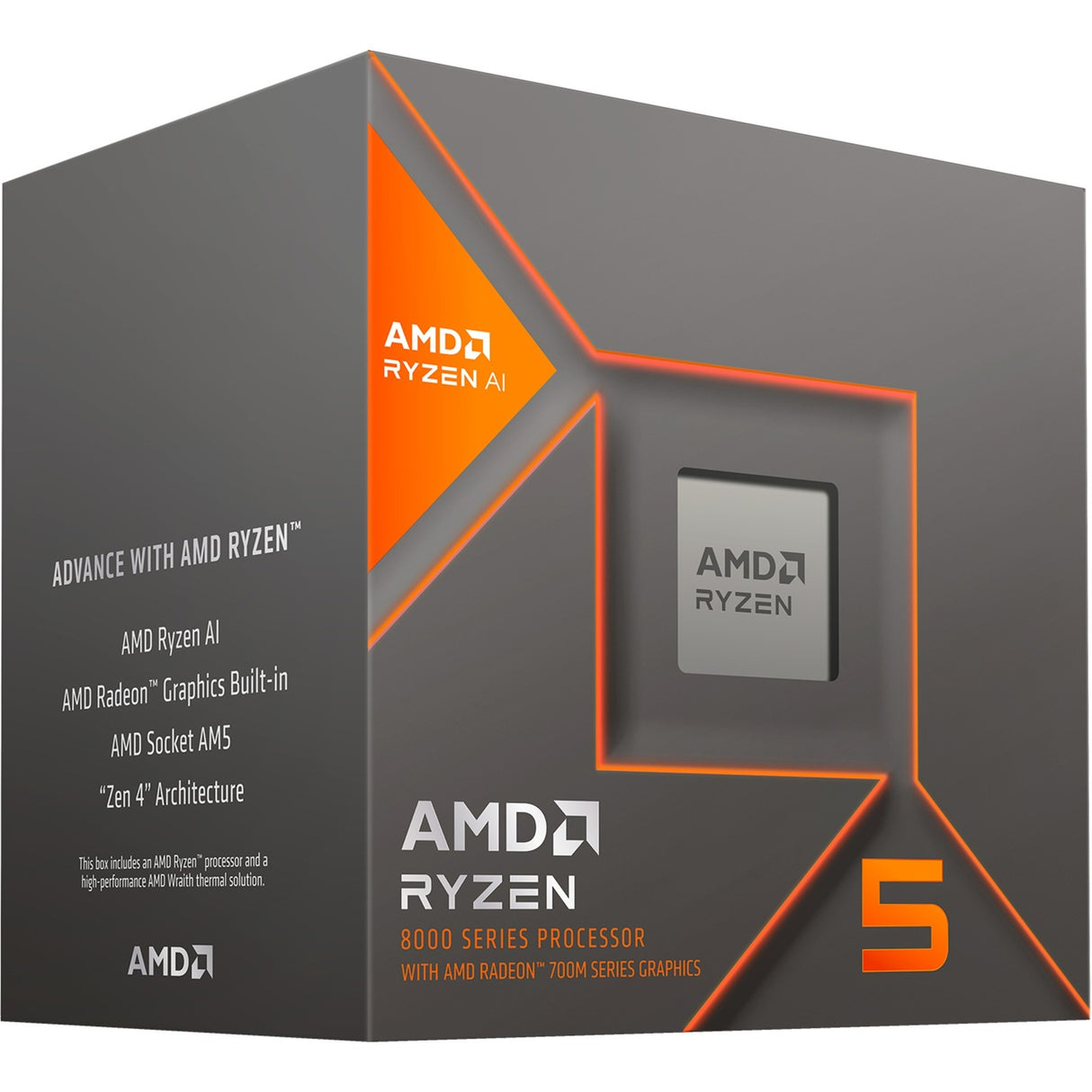 AMD Ryzen 5 8600G, 4,3 GHz (5,0 -GHz -Turbo -Boost)