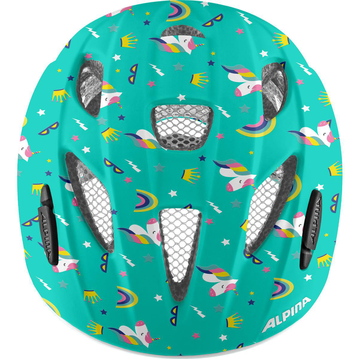 Olympiasportbekleidung Alpina Sports Kinderhelm Ximo Flash Einhorn 45-49 Glanz