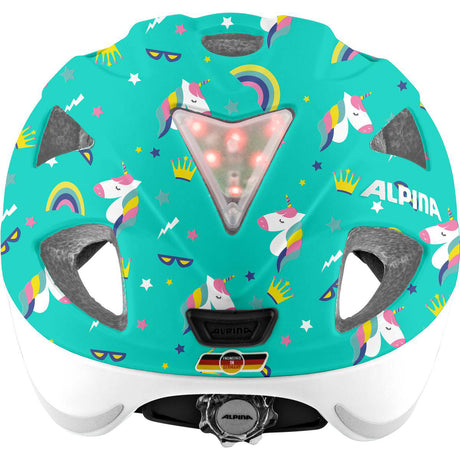 Olympiasportbekleidung Alpina Sports Kinderhelm Ximo Flash Einhorn 49-54 Glanz