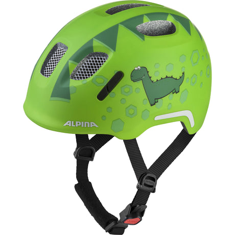 Olympiasportbekleidung Alpina Sports Kinderhelm Ximo 2 Flash Green Dino 49-54 matt
