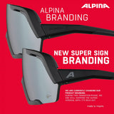 Olympiasportbekleidung Alpina Sports Sportbrille Rocket Q-Lite Mattgrau