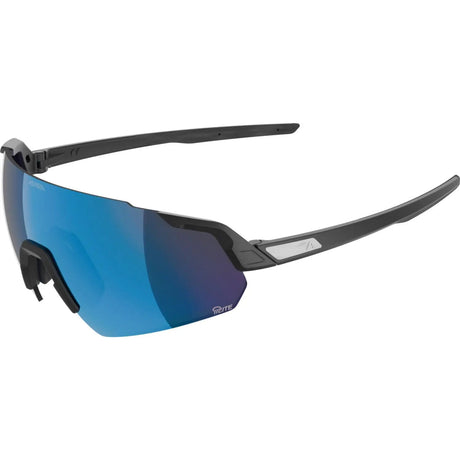 Olympiasportbekleidung Alpina Sports Sportbrille Turbo Air Q-Lite Mattschwarz