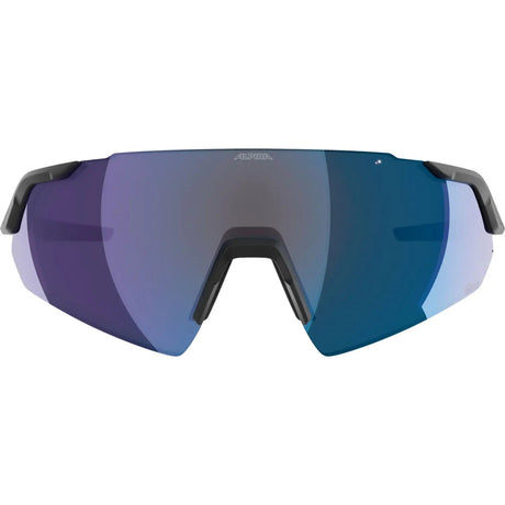 Olympiasportbekleidung Alpina Sports Sportbrille Turbo Air Q-Lite Mattschwarz