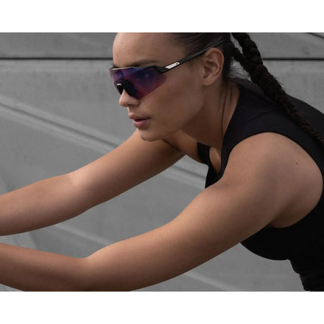 Olympiasportbekleidung Alpina Sports Sportbrille Turbo Air Q-Lite Mattschwarz
