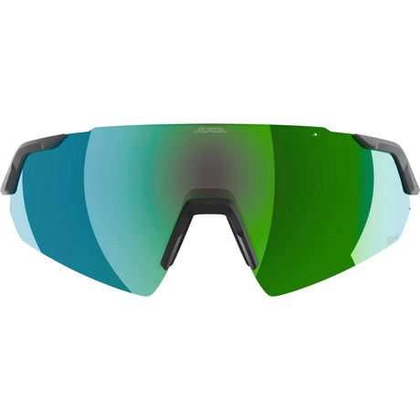 Olympiasportbekleidung Alpina Sports Sportbrille Turbo Air Q-Lite Mattgrau
