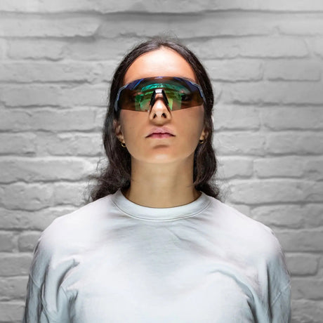 Olympiasportbekleidung Alpina Sports Sportbrille Turbo Air Q-Lite Mattgrau