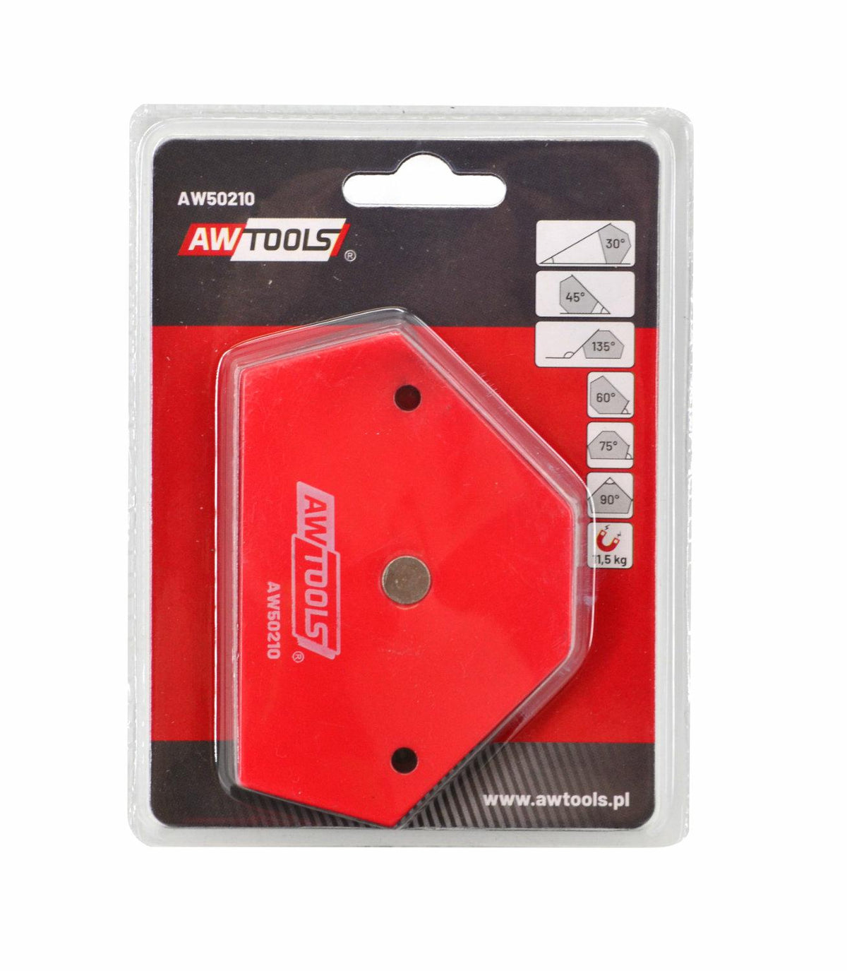 Awtools magnetische lashoek 11,5kg 65x95x14 mm