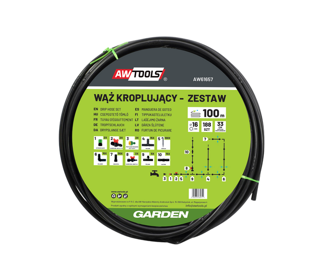 Awtools slangdrupkit 100m 188 elektrisch