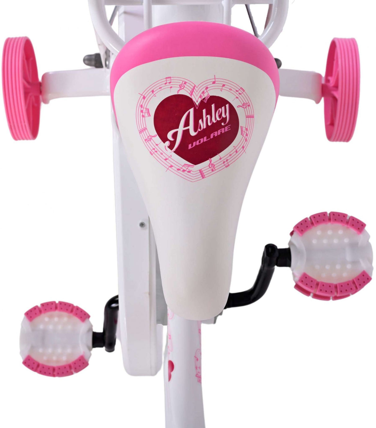 Volare Ashley Children's Bicycle - Mädchen - 12 Zoll - Weiß