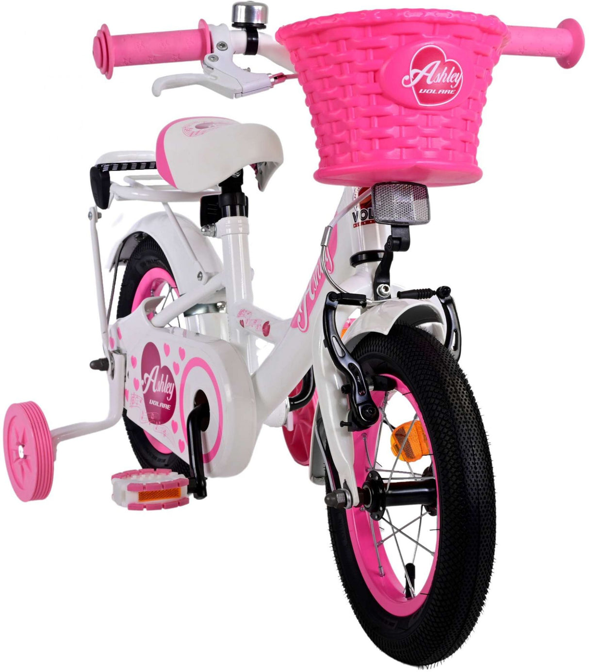 Volare Ashley Children's Bicycle - Mädchen - 12 Zoll - Weiß