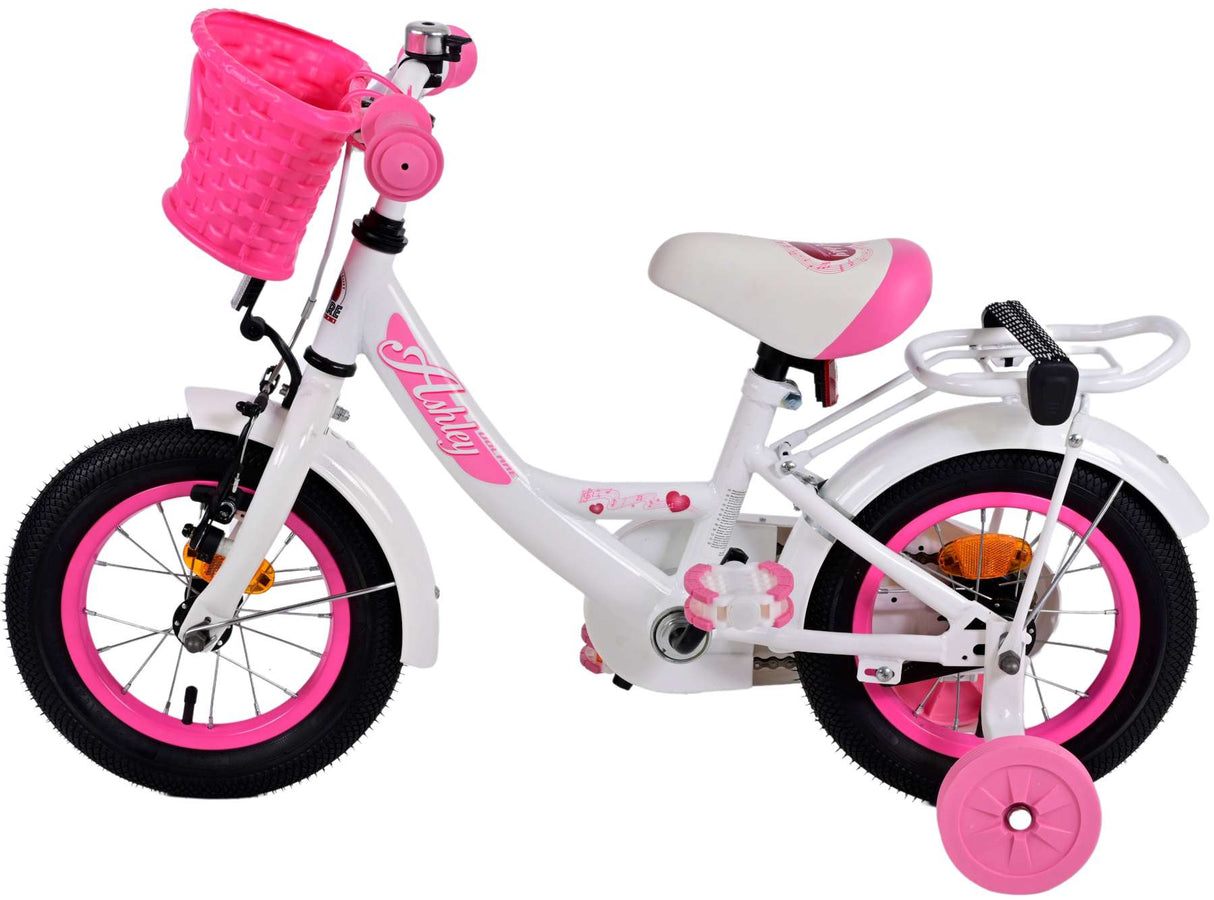 Volare Ashley Children's Bicycle - Mädchen - 12 Zoll - Weiß