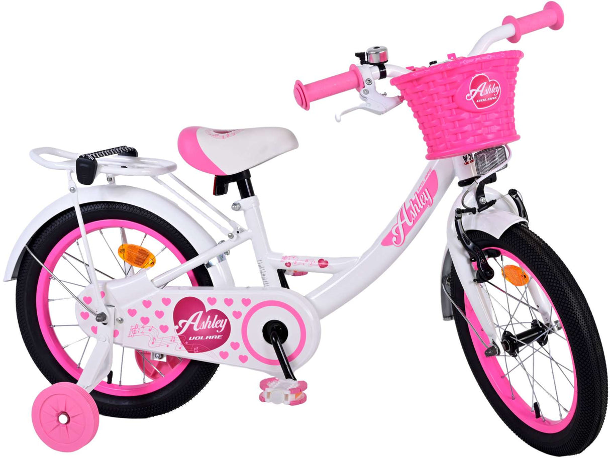 Volare Ashley Children's Bike - Girls - 16 pouces - blanc