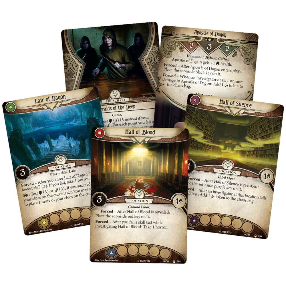 Asmodee Arkham Horror Das Kartenspiel: The Lair of Dagon