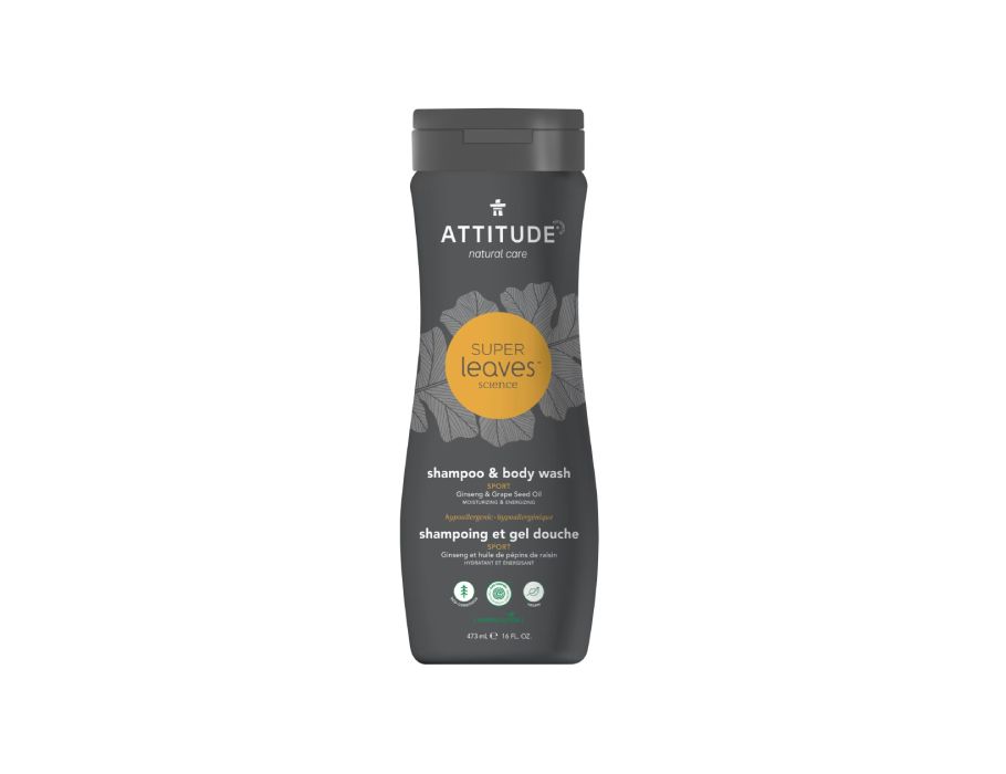 Haltung Super Leaves ™ männlich - 2in1 Shampoo und Duschgel - Sport - 473 ml