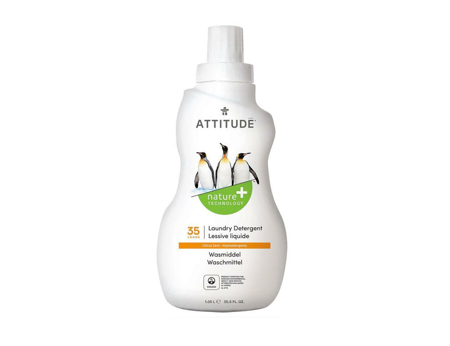 Attitude Nature+ – Flüssigwaschmittel – Zitrusschalen – 1,05 l