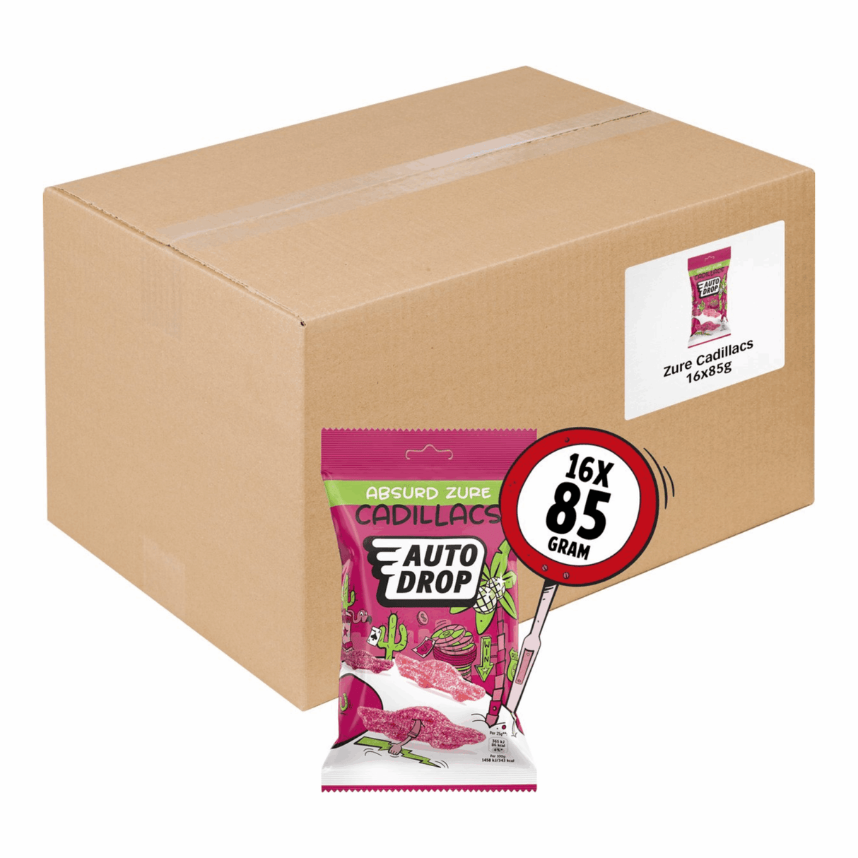 Autodrop Snackpaket saure Cadillacs (16x 85gr)