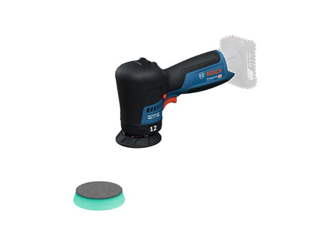 Bosch blauer Akku-Polierer GPX12V-77 inkl. Stützpad, Polierpad | ohne Ladegerät - 06019l4003