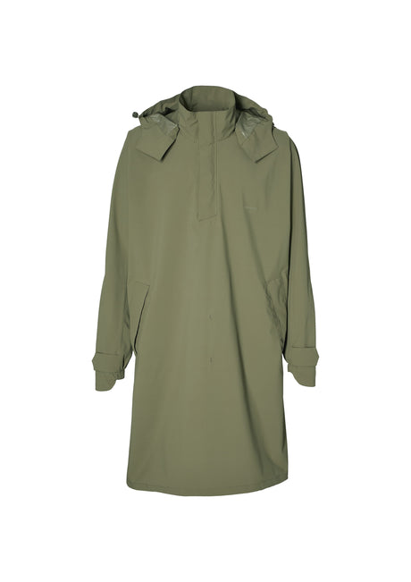 Basil poncho mosse unisex olive green m l