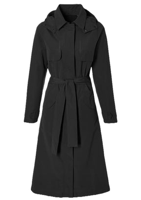 Basil Trenchcoat Mosse Damen Jet Black XXL