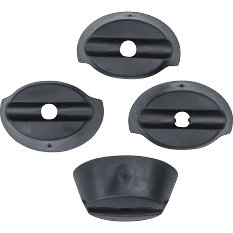 Basilikum Buddy Gummi -Ringe - 4 - schwarz
