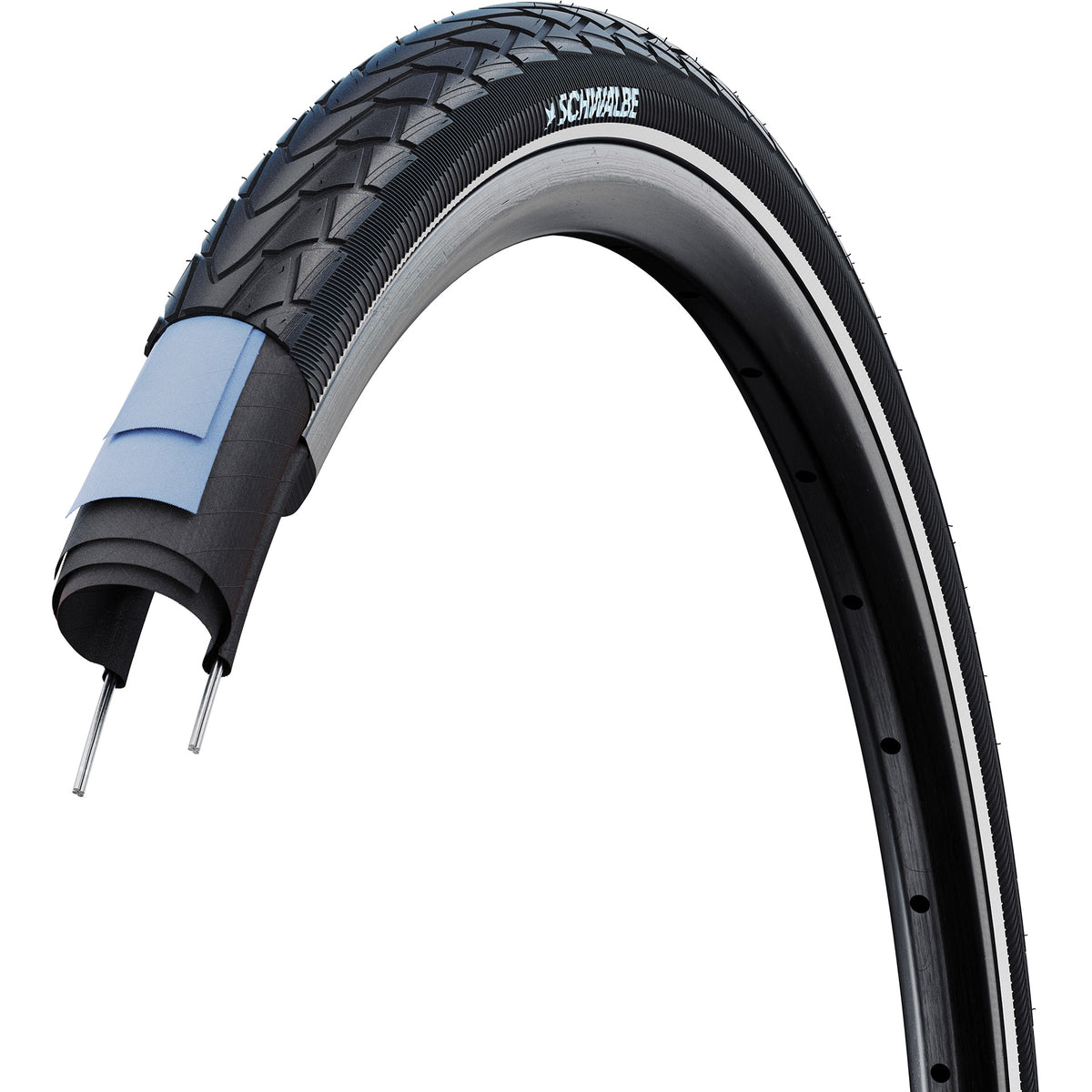 Schwalbe benelux b.v. Schwalbe Clincher Marathon Racer 40-406 +R Schwarz