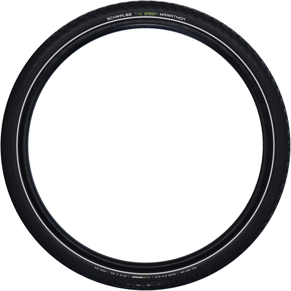 Schwalbe Tire Green Marathon Greenguard 28x1 5 8x1 3 8 (37-622) Schwarz