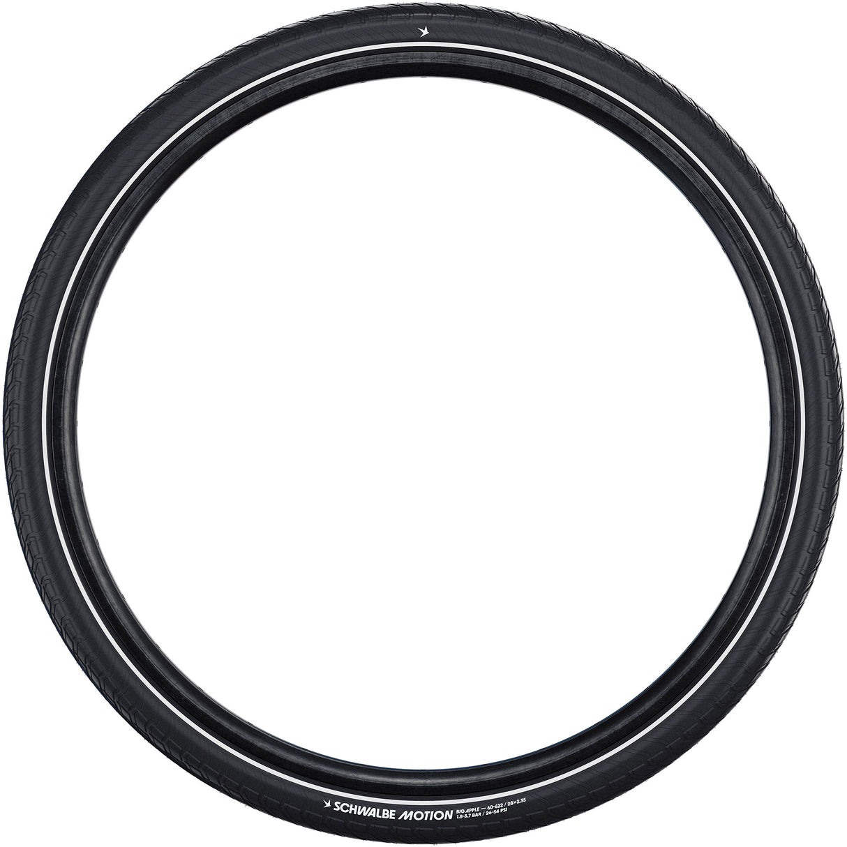 Schwalbe benelux b.v. Schwalbe Clincher Motion Big Apple 55-559 +R Schwarz