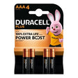 Duracell Plus Power Duralock Alkaline AAA LR03 Blister a 4 Stück