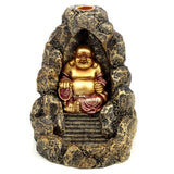 Chinesischer lachender Buddha-Rückfluss-Räucherstäbchenhalter