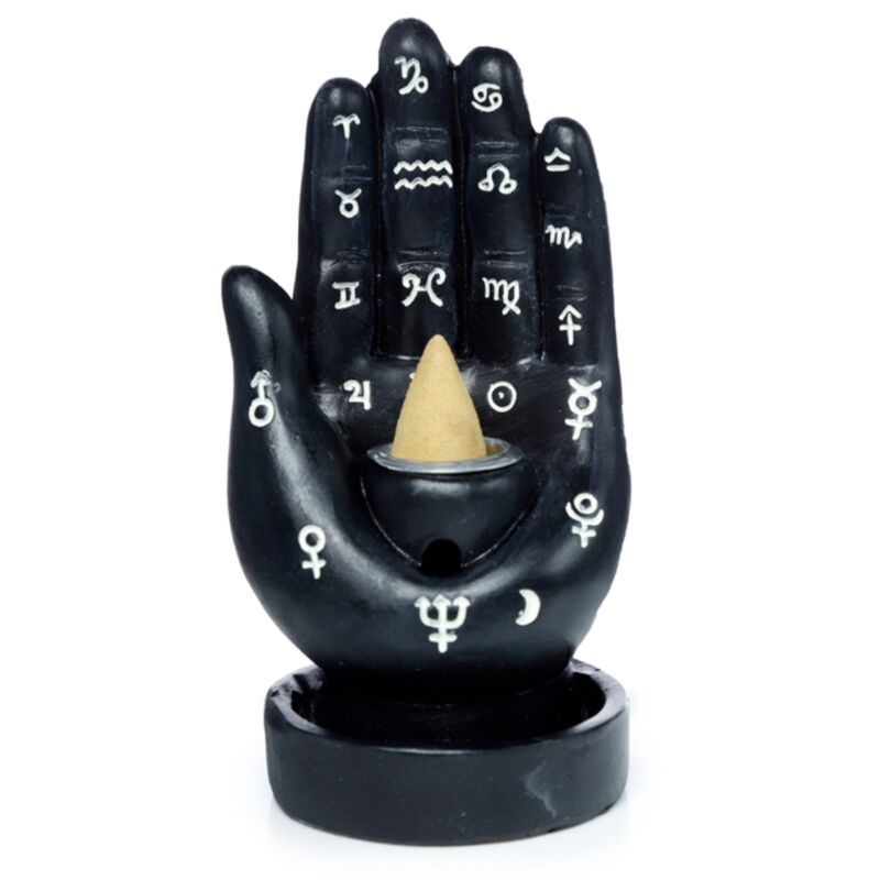 Mantra-Hand-Rückfluss-Räucherstäbchenhalter