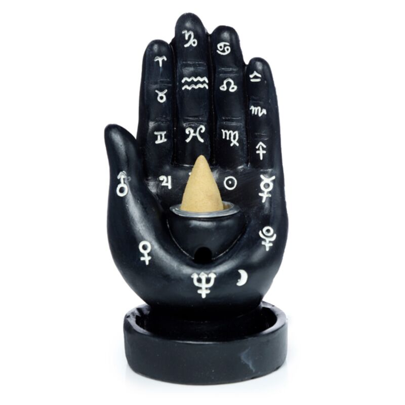 Mantra-Hand-Rückfluss-Räucherstäbchenhalter