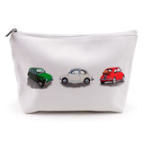 Fiat 500 PVC-Kulturbeutel, Make-up-Tasche, groß