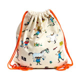 Pippi Langstrumpf-Canvas-Rucksack mit Kordelzug