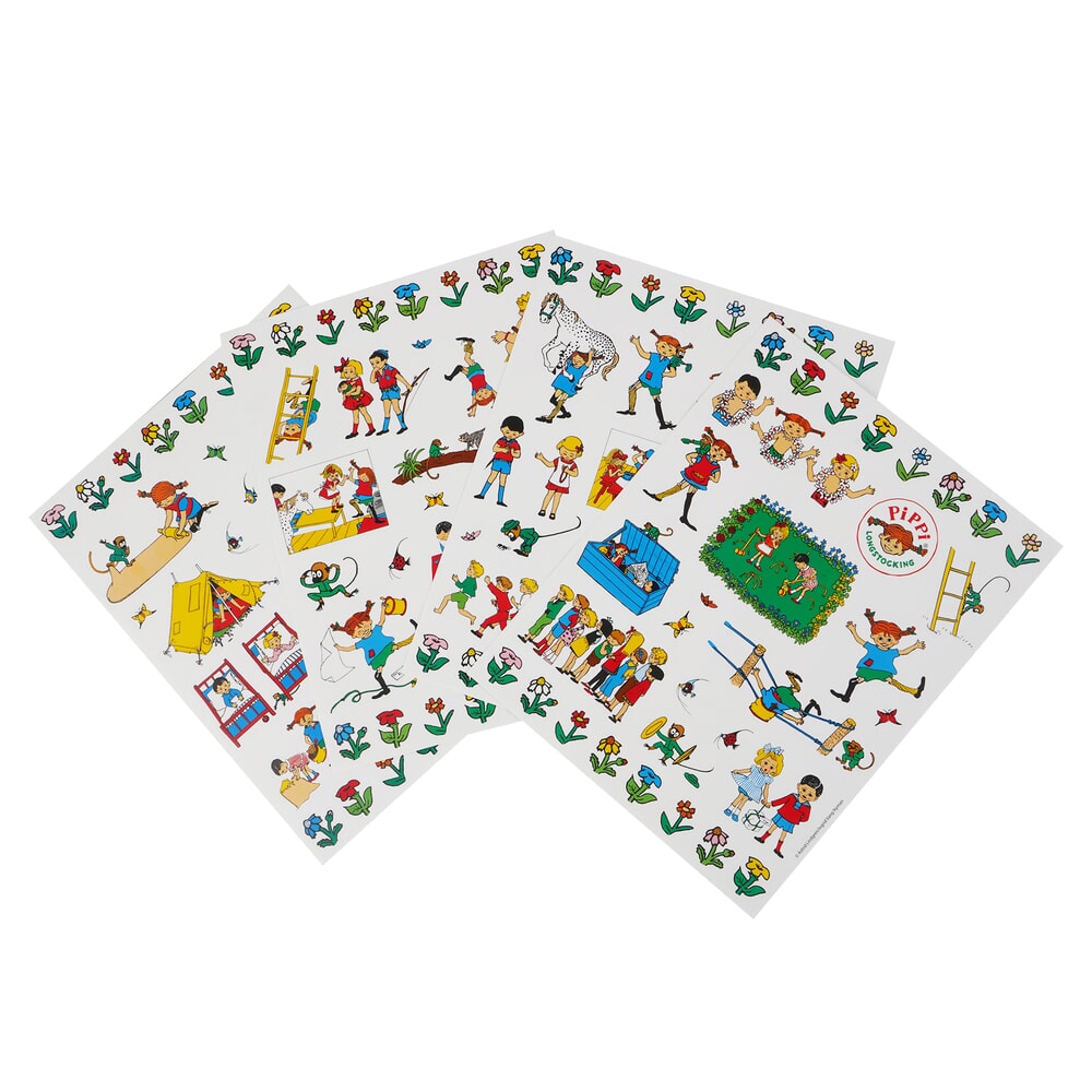 Barbo Toys Pippi-Aufkleber – Freunde mit 130 Aufklebern (8620)