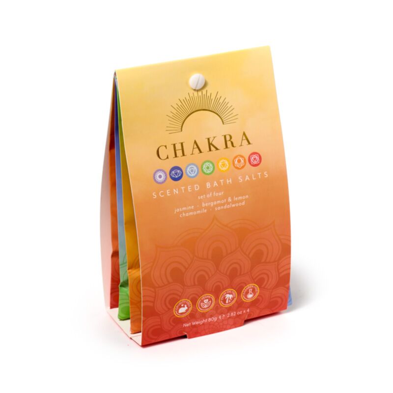 Set mit 4 Chakra-Badepulverbeuteln