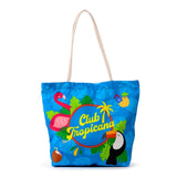 Flamingo Club Tropicalana Canvas-Strandtasche