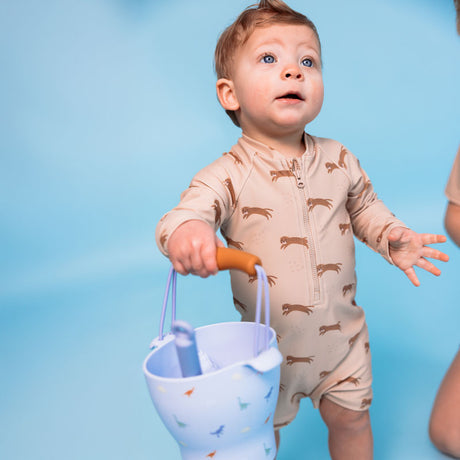 Wanderer | brauner UV-Badeanzug für Jungen
